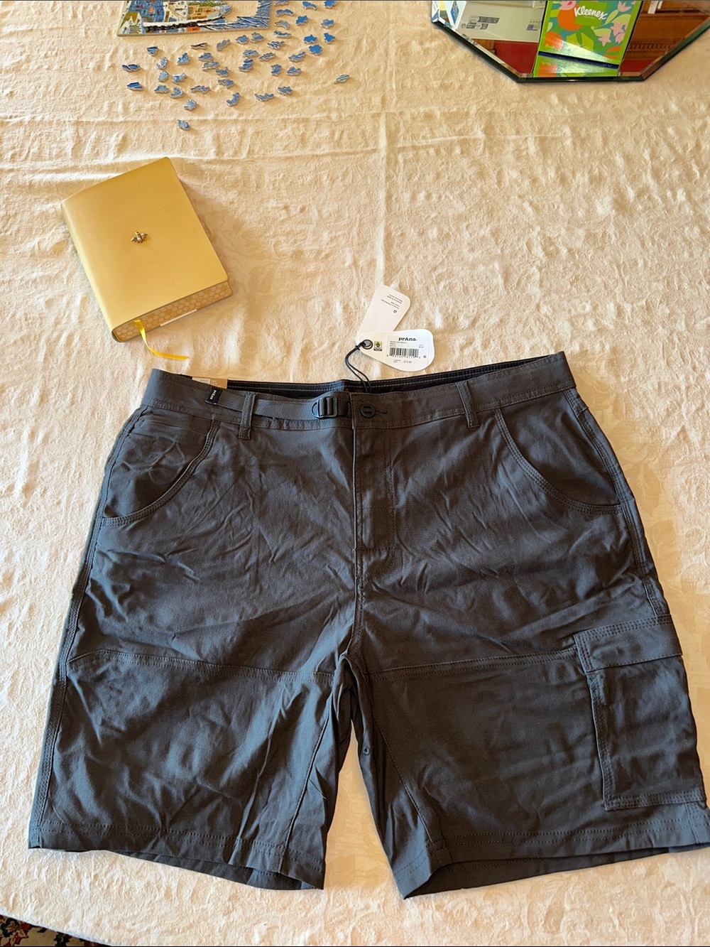 Prana Men's Cargo Shorts in Dark Gray